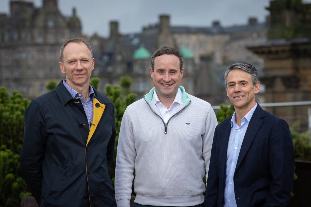 Gary Le Sueur, founder and partner at Corran Capital and chairman at Renewco Power; Ross Dobbie, investment director of net zero and energy transition at the Scottish National Investment Bank; and Gavin McCallum, chief executive at Renewco Power