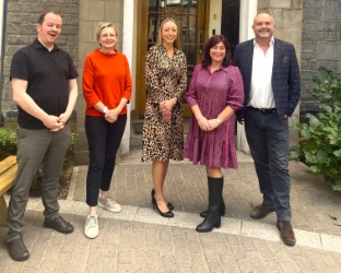 Angel Capital Scotland board: Prof Niall MacKenzie, Niki McKenzie, the new chair, Margaret Morton, chief executive, Prof Lynne Cadenhead, and Fraser Lusty